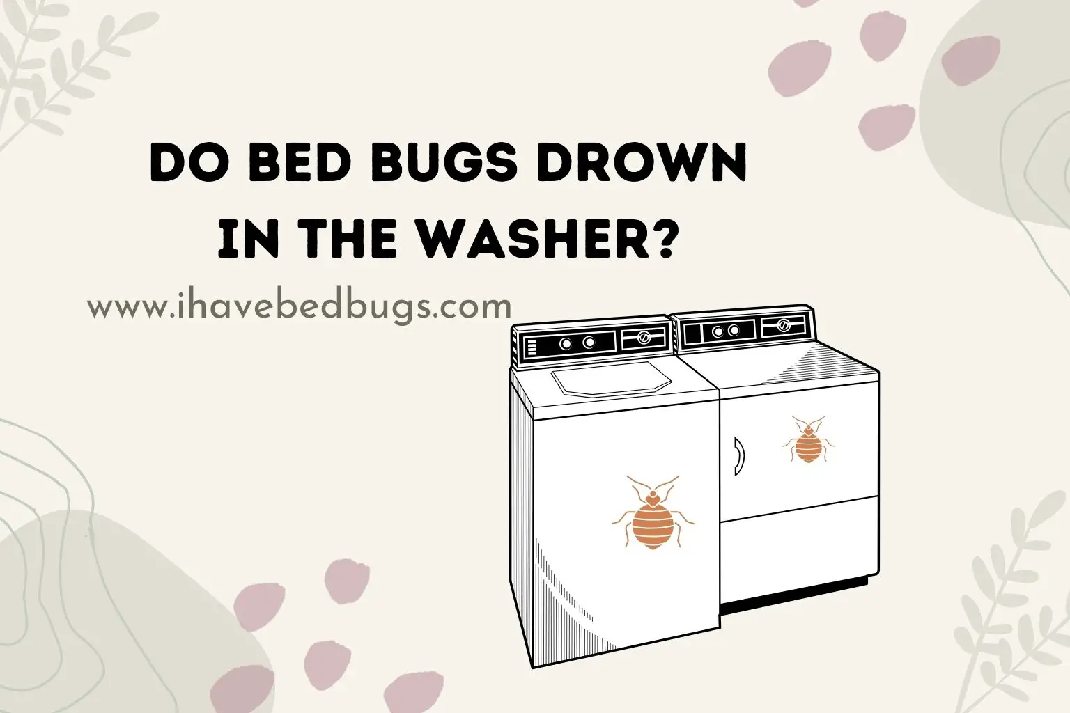 Do bed bugs drown in the washer